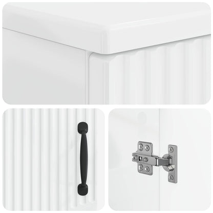 Badkamer Opbergkast HOORN Hoogglans Wit 30 x 31 x 77 cm