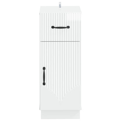 Badkamer Opbergkast HOORN Hoogglans Wit 30 x 31 x 77 cm