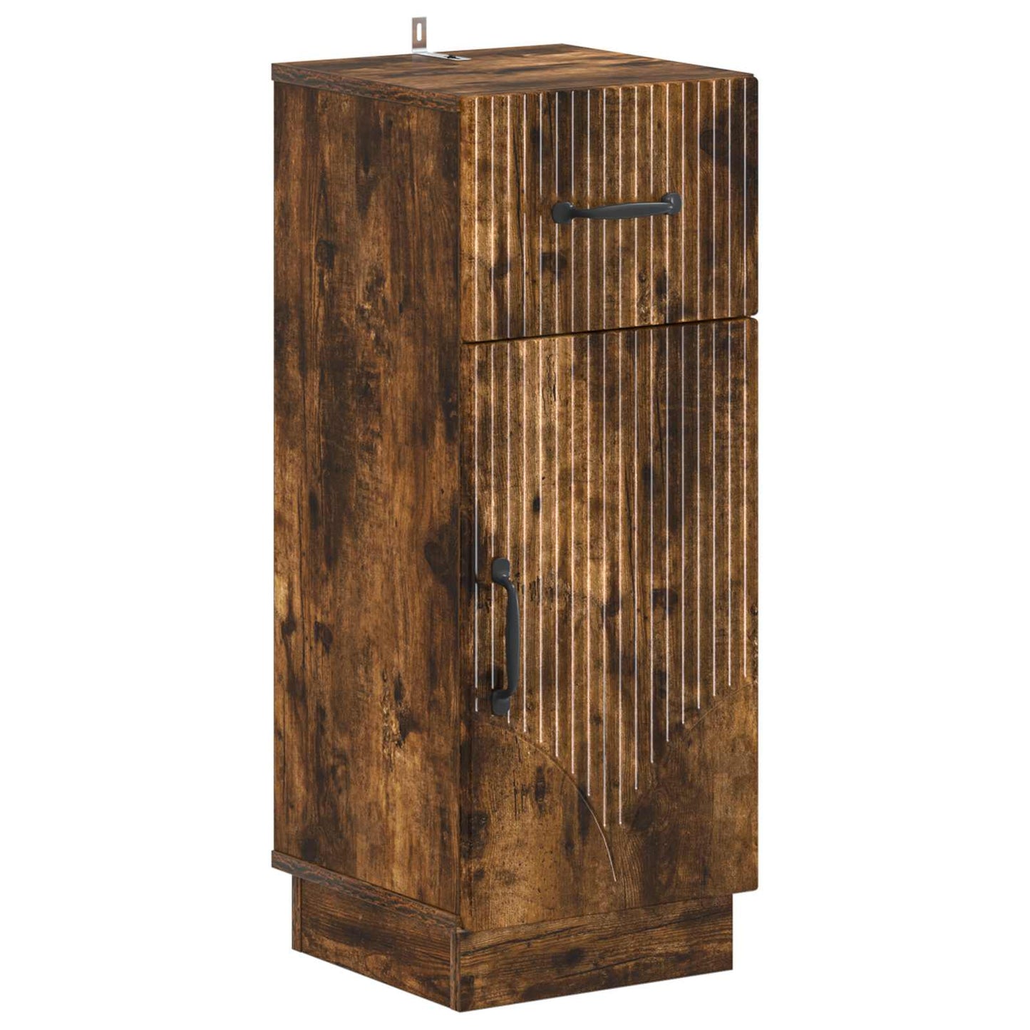 Badkamer Opbergkast HOORN Gerookt eiken 30 x 31 x 77 cm