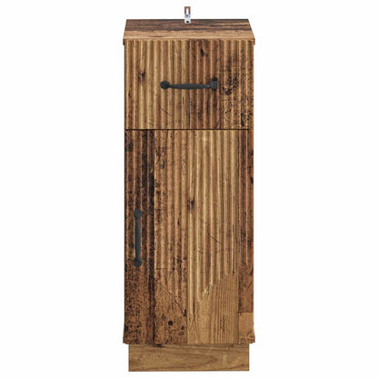 Badkamer Opbergkast HOORN Oud hout 30 x 31 x 77 cm Bewerkt hout