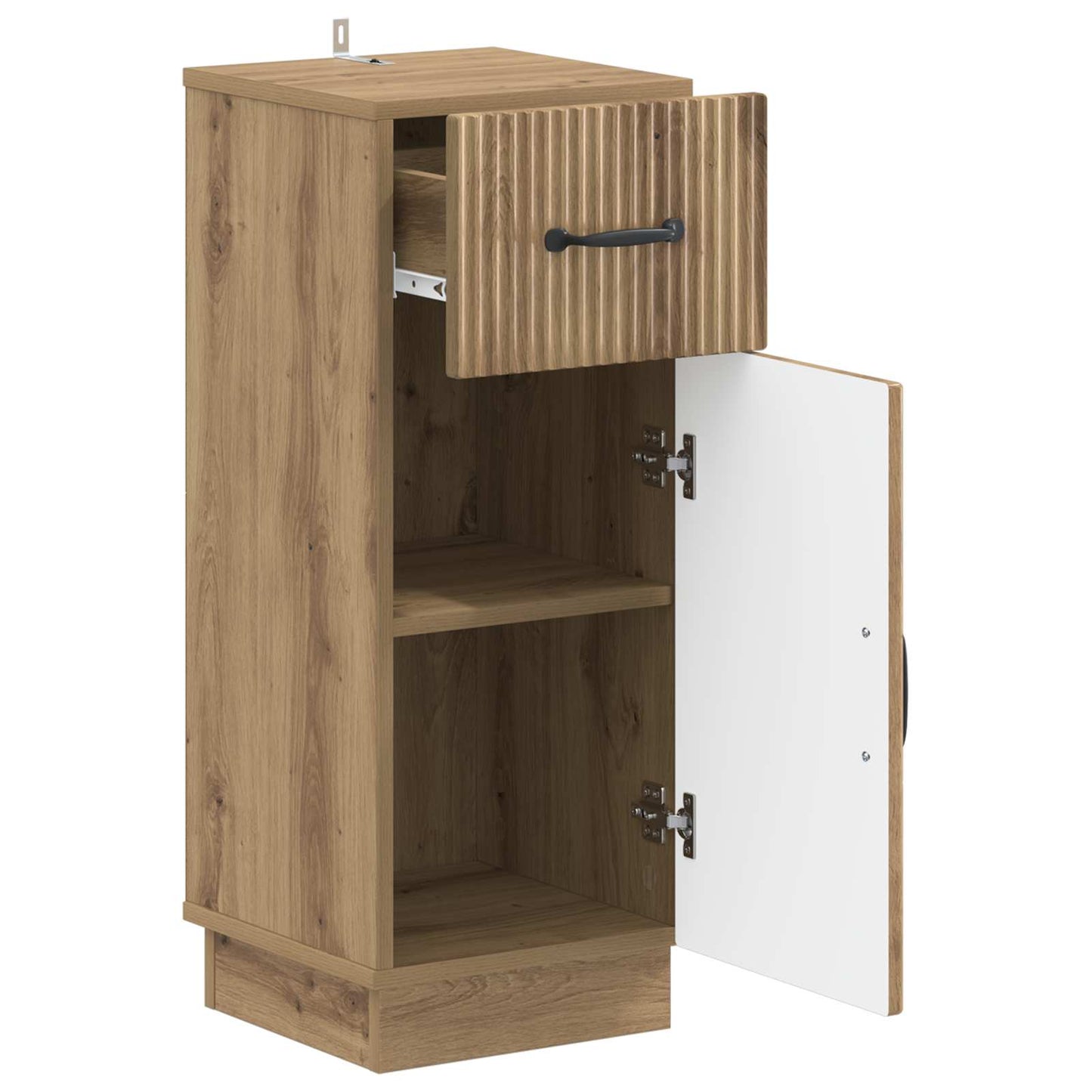 Badkamer Opbergkast HOORN Artisanaal eiken 30 x 31 x 77 cm