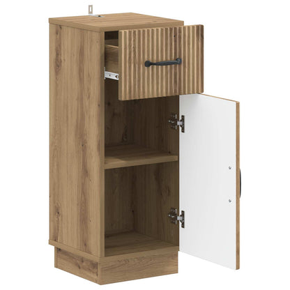 Badkamer Opbergkast HOORN Artisanaal eiken 30 x 31 x 77 cm