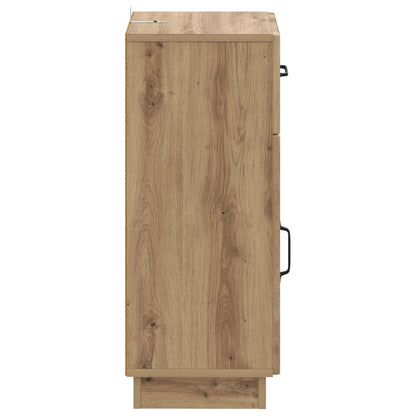 Badkamer Opbergkast HOORN Artisanaal eiken 30 x 31 x 77 cm