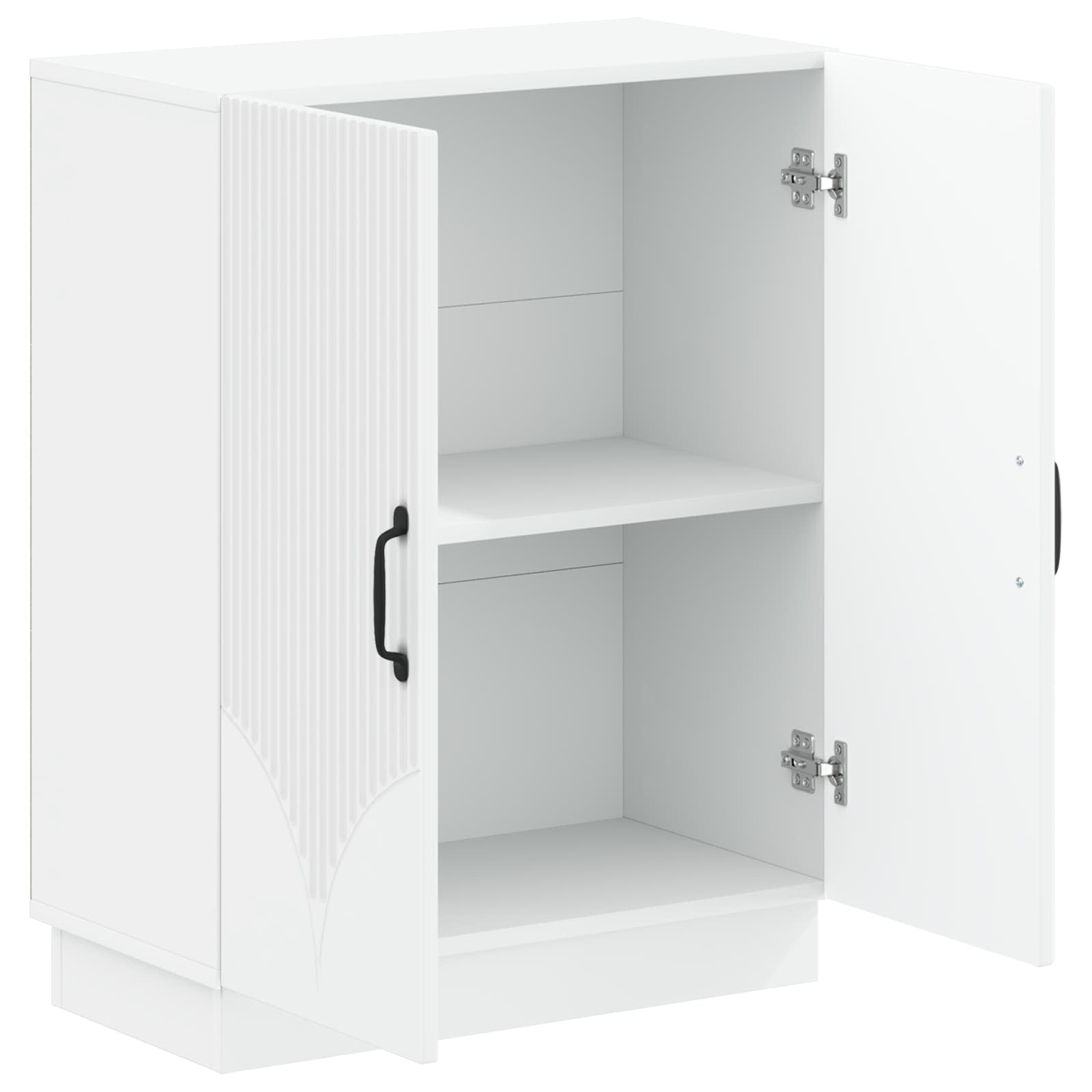 Badkamer Opbergkast HOORN Wit 59,5 x 31 x 77 cm Bewerkt hout