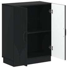 Badkamer Opbergkast HOORN Zwart 59,5 x 31 x 77 cm Bewerkt hout