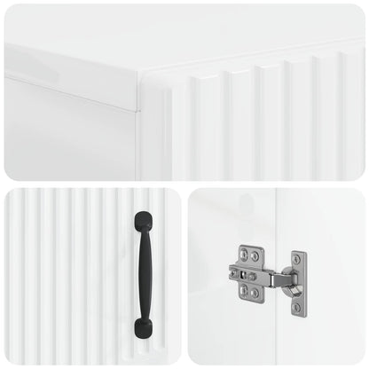 Badkamer Opbergkast HOORN Hoogglans Wit 59,5 x 31 x 77 cm
