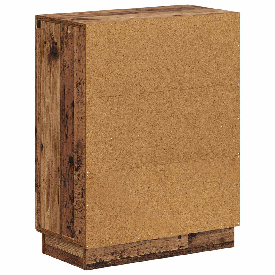 Badkamer Opbergkast HOORN Oud hout 59,5 x 31 x 77 cm