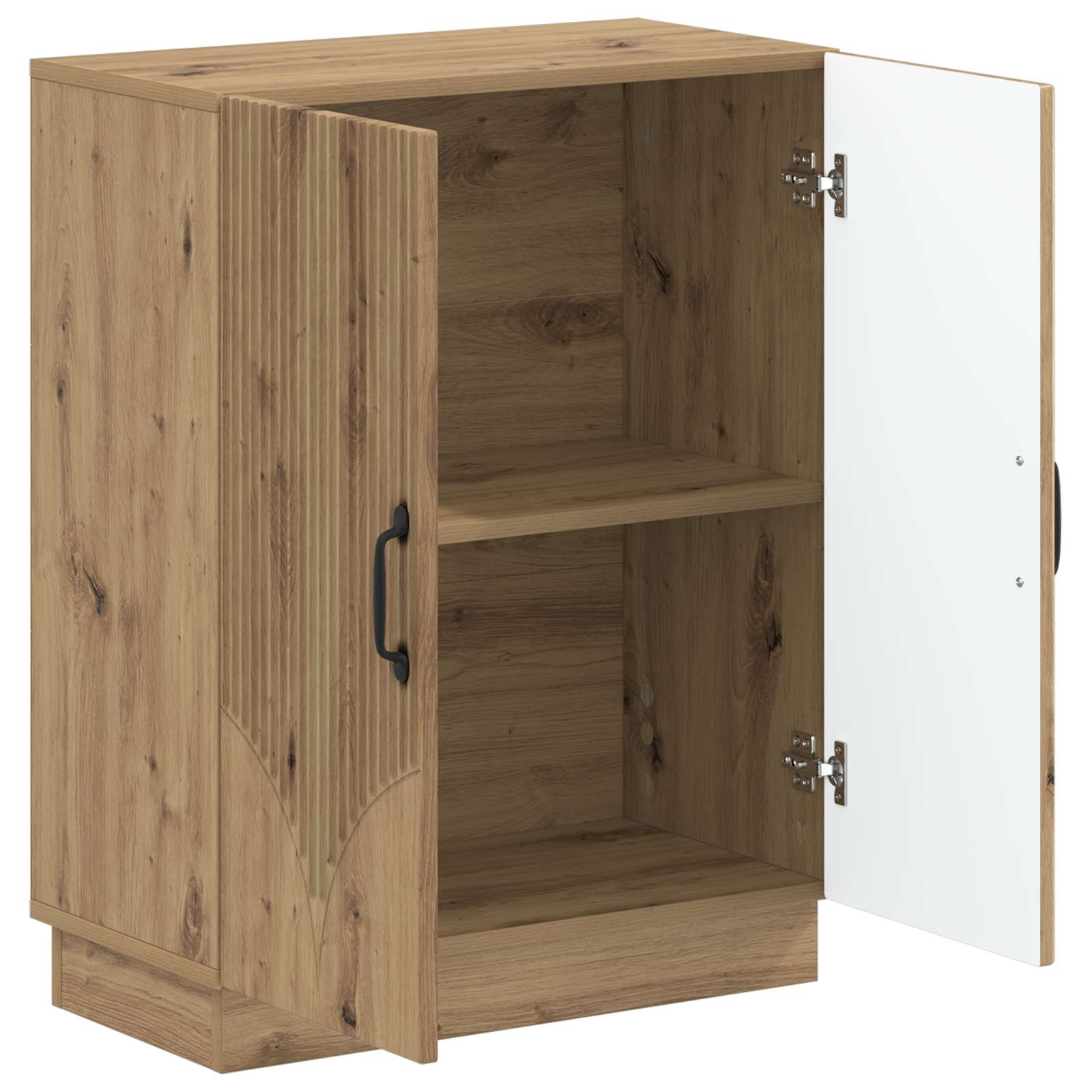 Badkamer Opbergkast HOORN Artisanaal eiken 59,5 x 31 x 77 cm