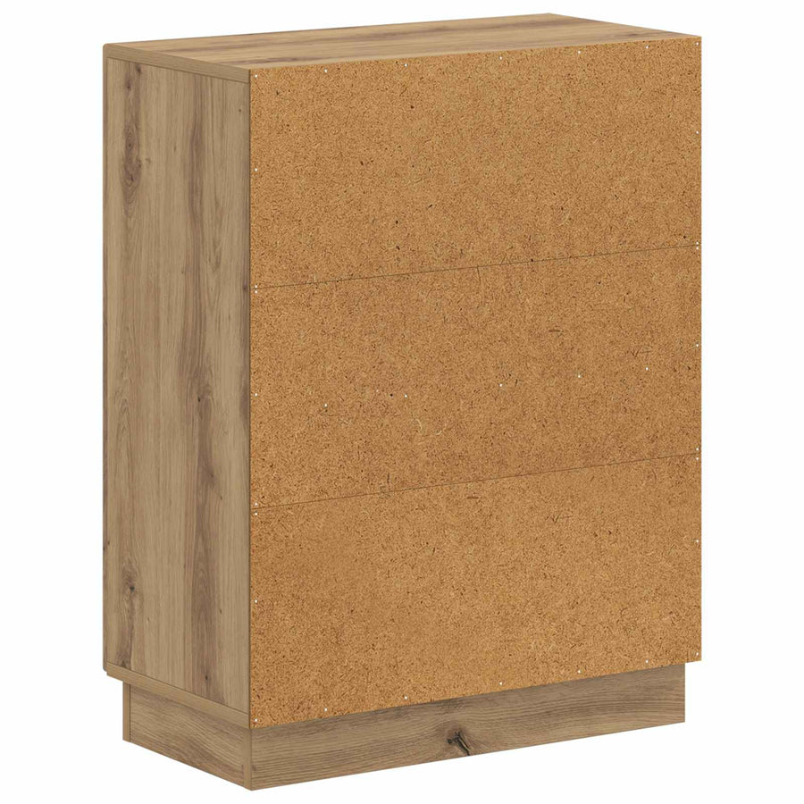 Badkamer Opbergkast HOORN Artisanaal eiken 59,5 x 31 x 77 cm