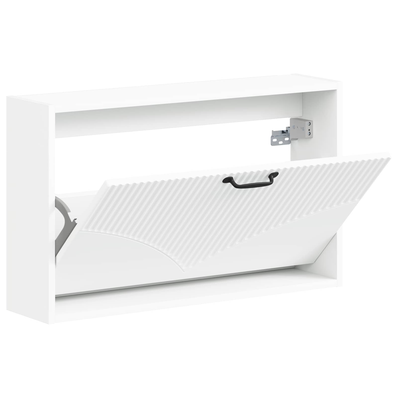 Wandgemonteerde Schoenkast HOORN 71 x 17 x 43 cm Bewerkt hout