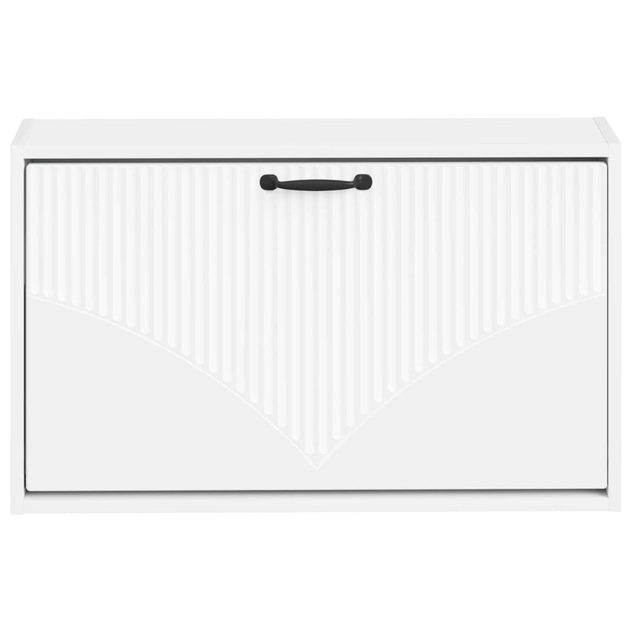 Wandgemonteerde Schoenkast HOORN 71 x 17 x 43 cm Bewerkt hout
