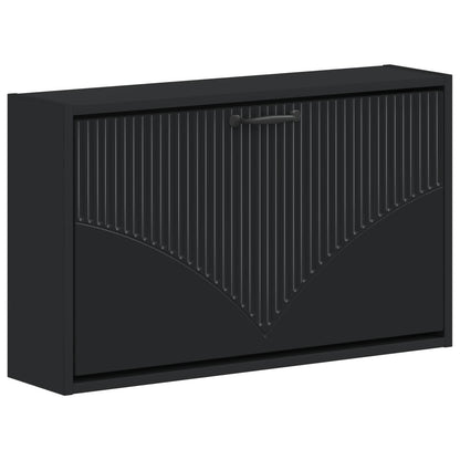 Wandgemonteerde Schoenkast HOORN 71 x 17 x 43 cm Bewerkt hout