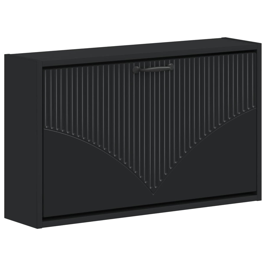Wandgemonteerde Schoenkast HOORN 71 x 17 x 43 cm Bewerkt hout