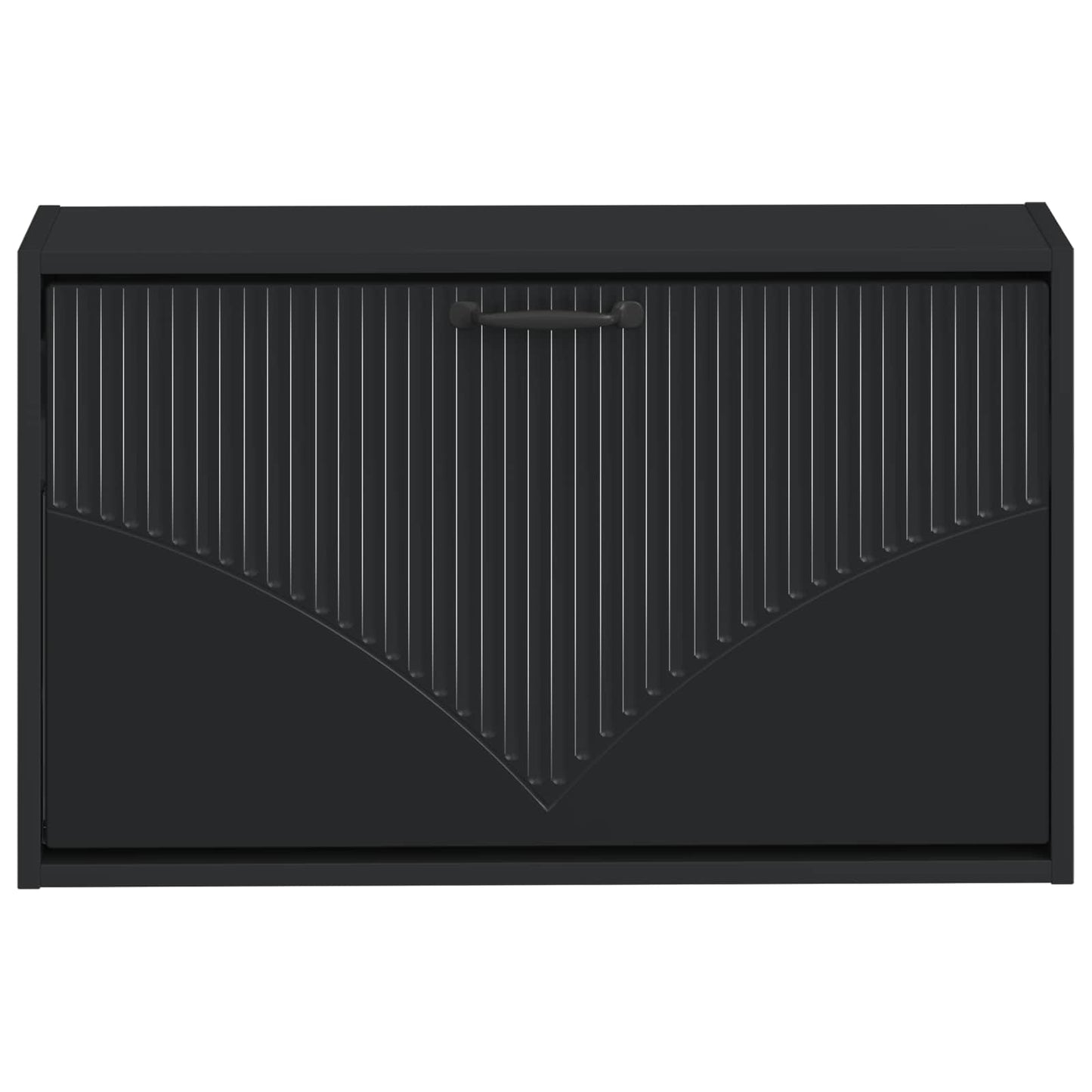 Wandgemonteerde Schoenkast HOORN 71 x 17 x 43 cm Bewerkt hout