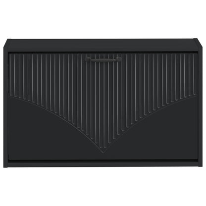 Wandgemonteerde Schoenkast HOORN 71 x 17 x 43 cm Bewerkt hout