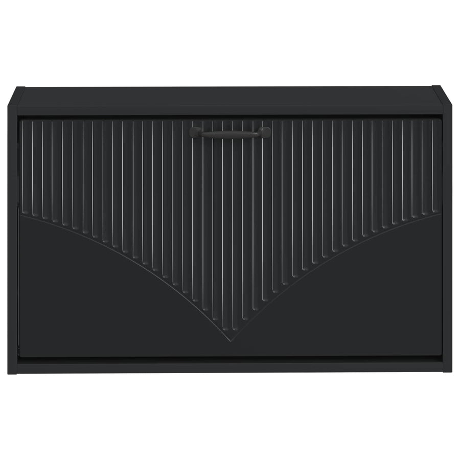 Wandgemonteerde Schoenkast HOORN 71 x 17 x 43 cm Bewerkt hout
