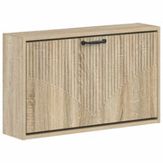 Wandkast schoenenkast bewerkt hout 71x17x43 cm Sonoma eiken