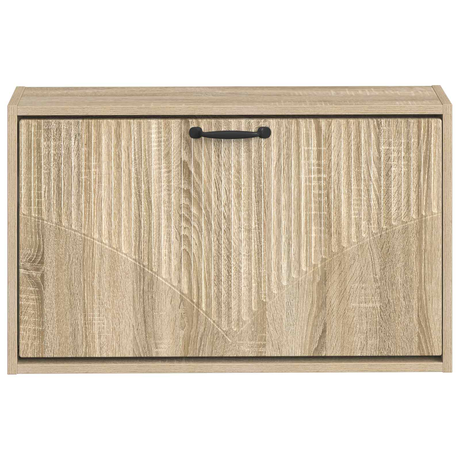 Wandgemonteerde Schoenkast HOORN 71 x 17 x 43 cm Bewerkt hout