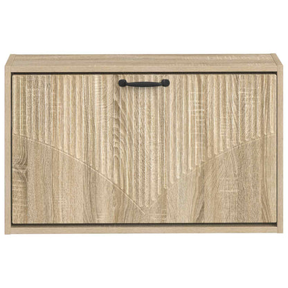 Wandgemonteerde Schoenkast HOORN 71 x 17 x 43 cm Bewerkt hout