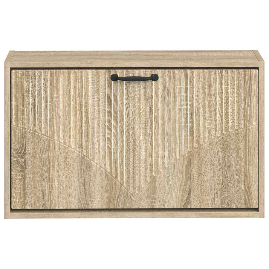 Wandgemonteerde Schoenkast HOORN 71 x 17 x 43 cm Bewerkt hout