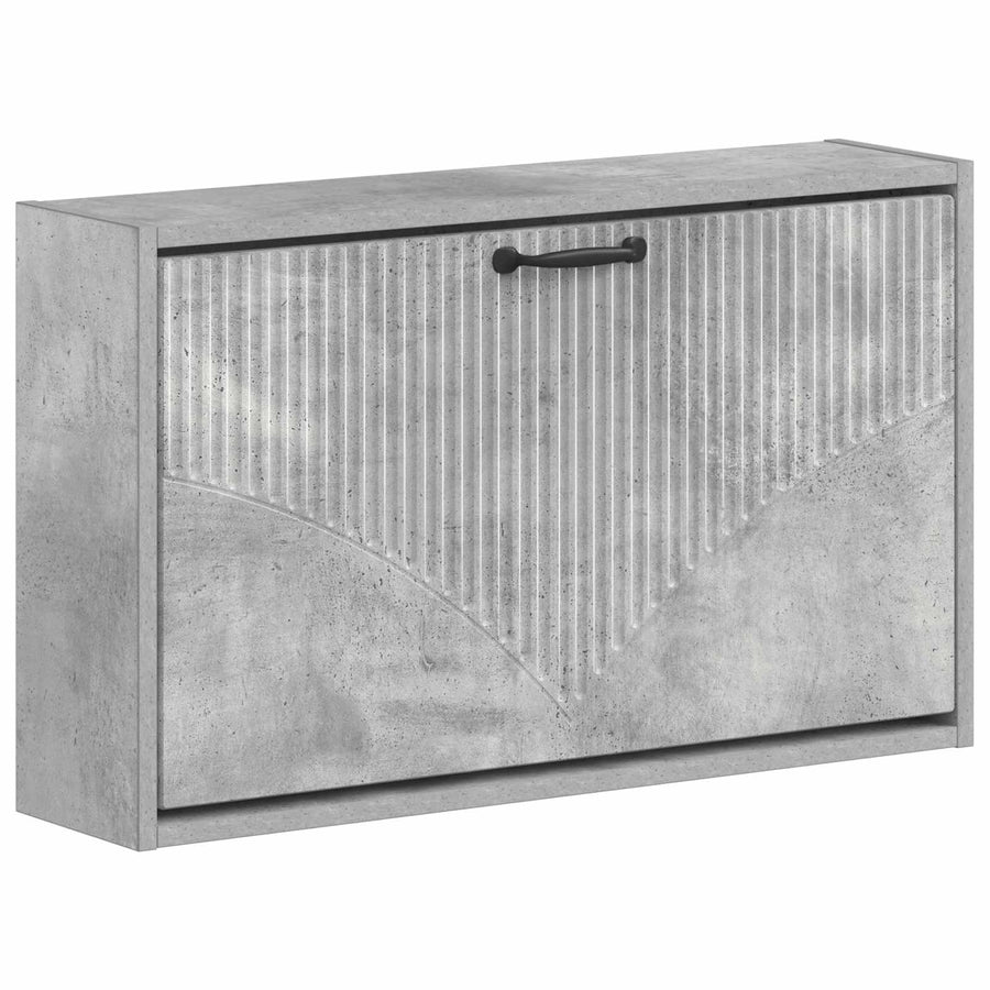 Wandgemonteerde Schoenkast HOORN 71 x 17 x 43 cm Bewerkt hout