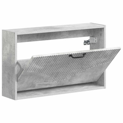 Wandgemonteerde Schoenkast HOORN 71 x 17 x 43 cm Bewerkt hout