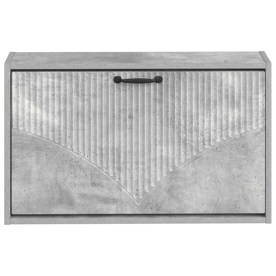 Wandgemonteerde Schoenkast HOORN 71 x 17 x 43 cm Bewerkt hout
