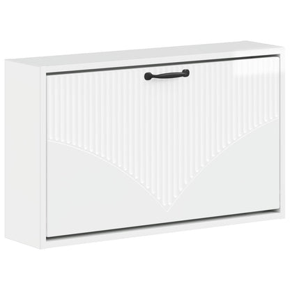 Wandgemonteerde Schoenkast HOORN 71 x 17 x 43 cm Bewerkt hout