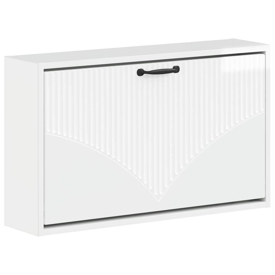 Wandgemonteerde Schoenkast HOORN 71 x 17 x 43 cm Bewerkt hout