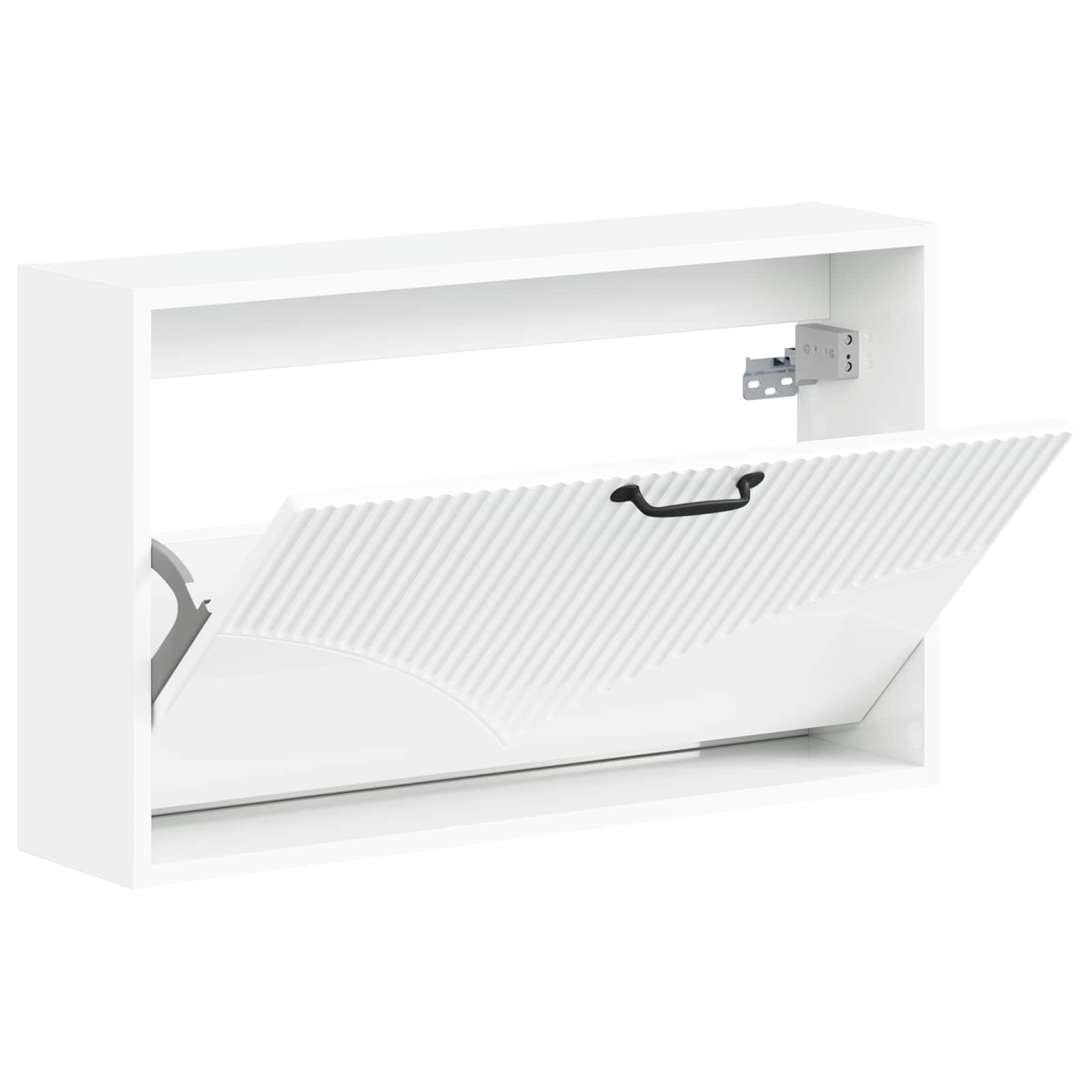 Wandgemonteerde Schoenkast HOORN 71 x 17 x 43 cm Bewerkt hout