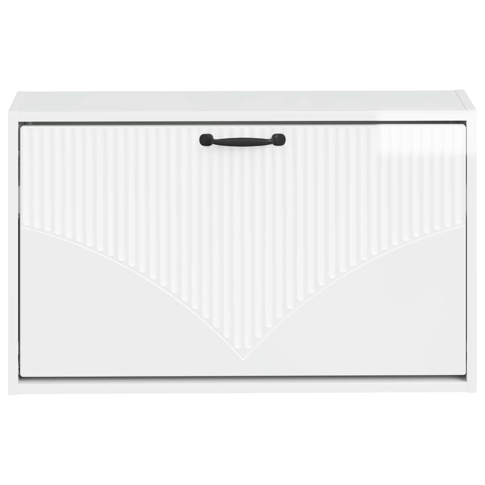 Wandgemonteerde Schoenkast HOORN 71 x 17 x 43 cm Bewerkt hout