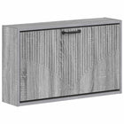 Wandgemonteerde schoenkast grijs sonoma 71x17x43 cm