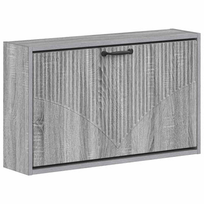 Wandgemonteerde Schoenkast HOORN 71 x 17 x 43 cm Bewerkt hout