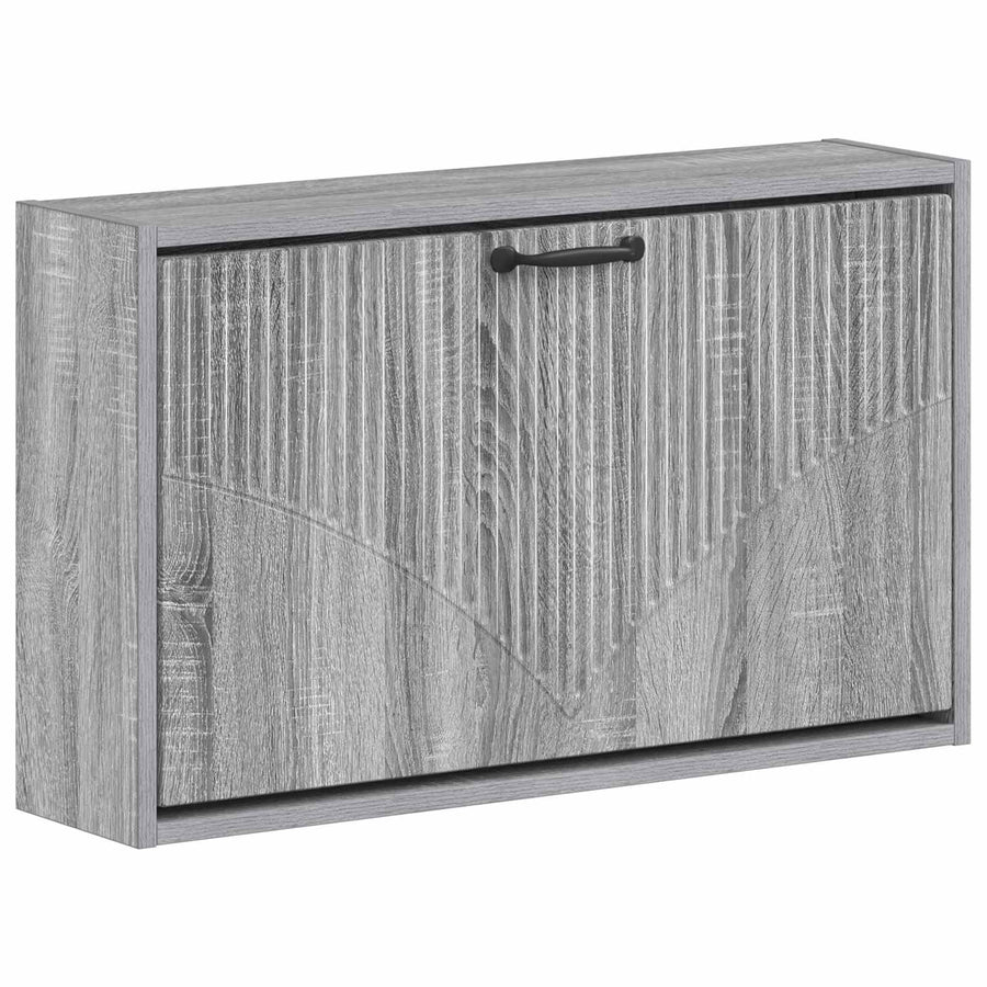 Wandgemonteerde Schoenkast HOORN 71 x 17 x 43 cm Bewerkt hout