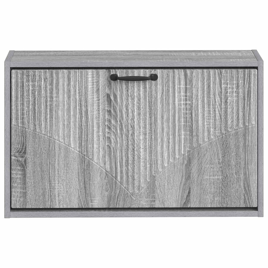 Wandgemonteerde Schoenkast HOORN 71 x 17 x 43 cm Bewerkt hout