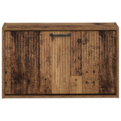 Wandgemonteerde Schoenkast HOORN 71 x 17 x 43 cm Bewerkt hout