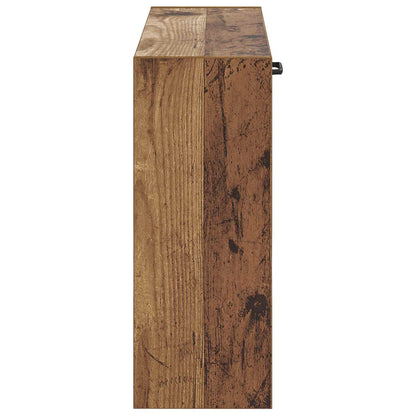 Wandgemonteerde Schoenkast HOORN 71 x 17 x 43 cm Bewerkt hout