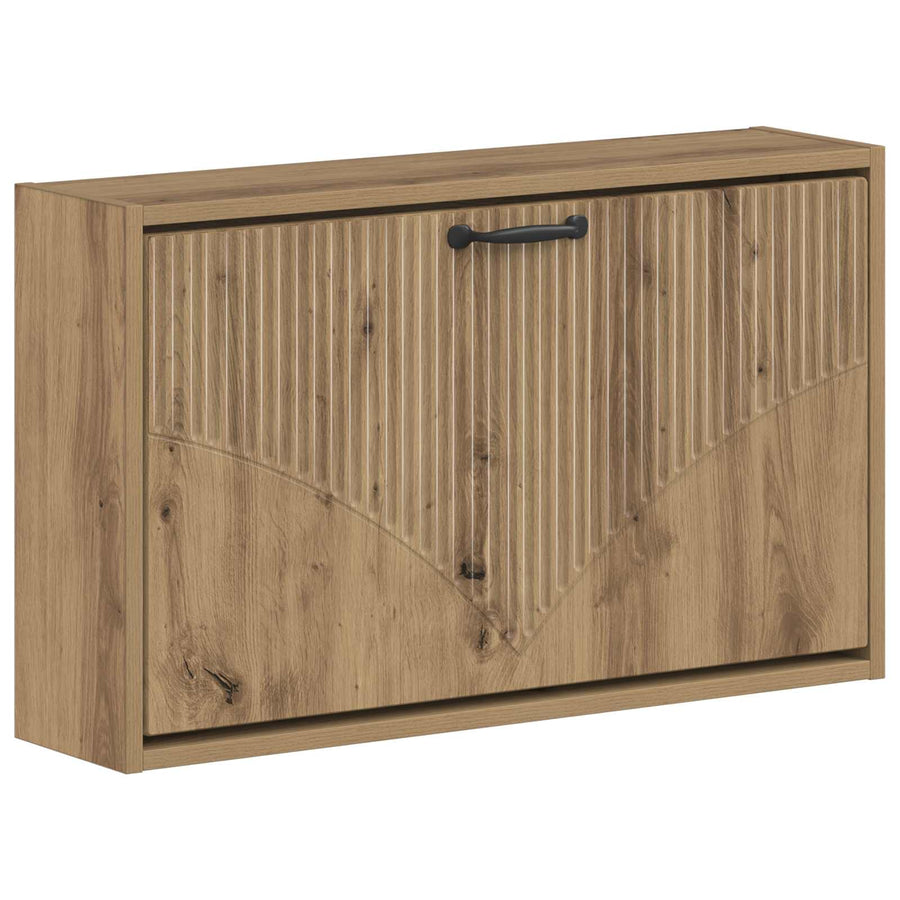 Wandgemonteerde Schoenkast HOORN 71 x 17 x 43 cm Bewerkt hout