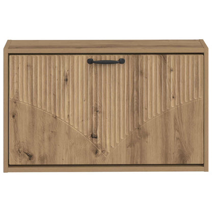 Wandgemonteerde Schoenkast HOORN 71 x 17 x 43 cm Bewerkt hout