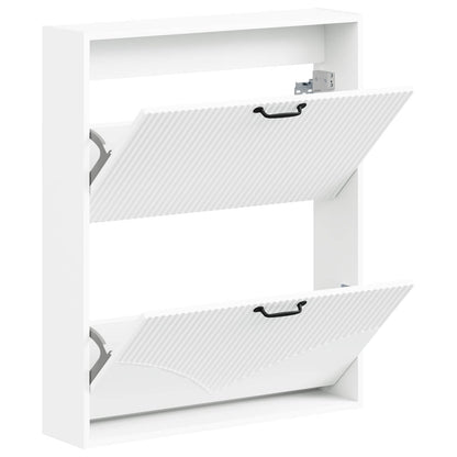 Wandgemonteerde Schoenkast HOORN 71 x 17 x 86 cm Bewerkt hout