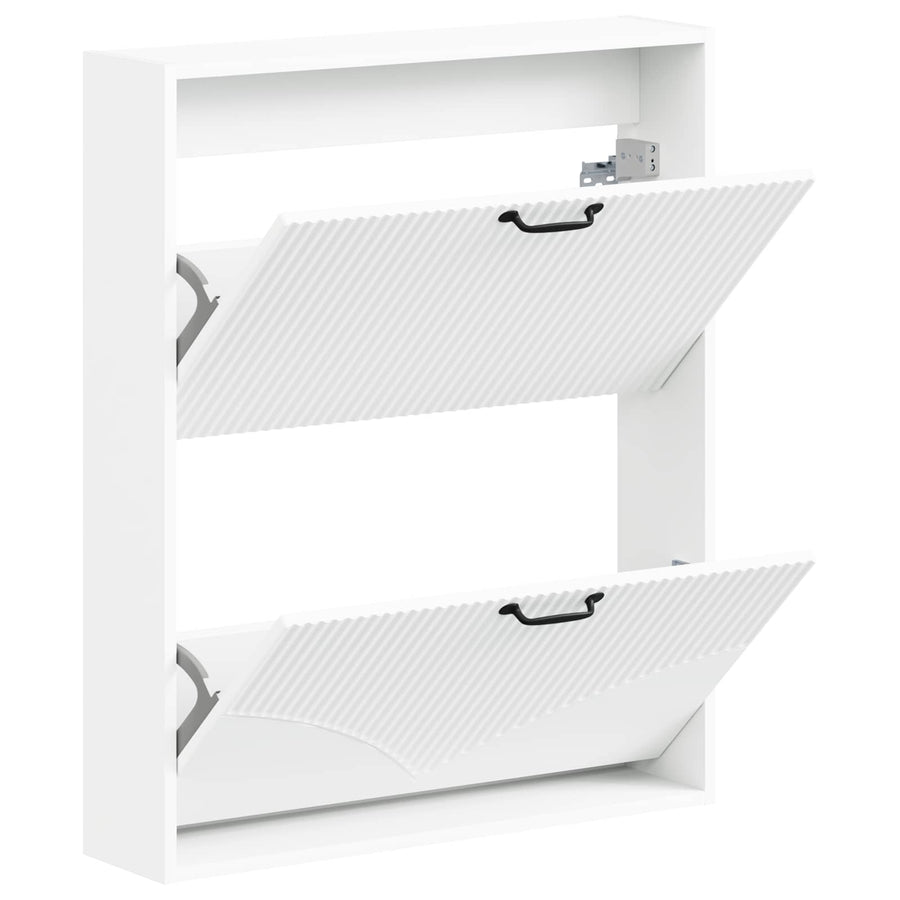 Wandgemonteerde Schoenkast HOORN 71 x 17 x 86 cm Bewerkt hout