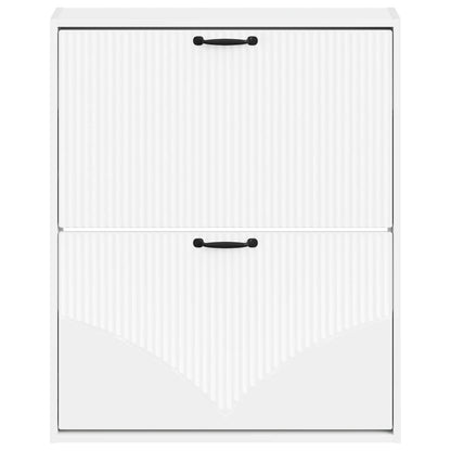 Wandgemonteerde Schoenkast HOORN 71 x 17 x 86 cm Bewerkt hout