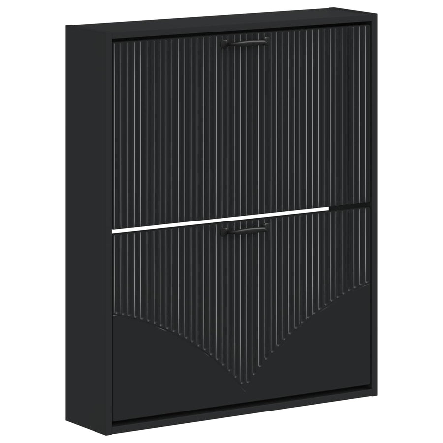 Wandgemonteerde Schoenkast HOORN 71 x 17 x 86 cm Bewerkt hout