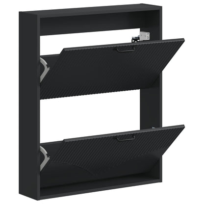 Wandgemonteerde Schoenkast HOORN 71 x 17 x 86 cm Bewerkt hout