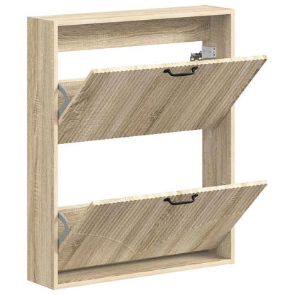Wandgemonteerde Schoenkast HOORN 71 x 17 x 86 cm Bewerkt hout