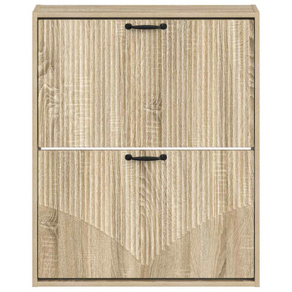 Wandgemonteerde Schoenkast HOORN 71 x 17 x 86 cm Bewerkt hout