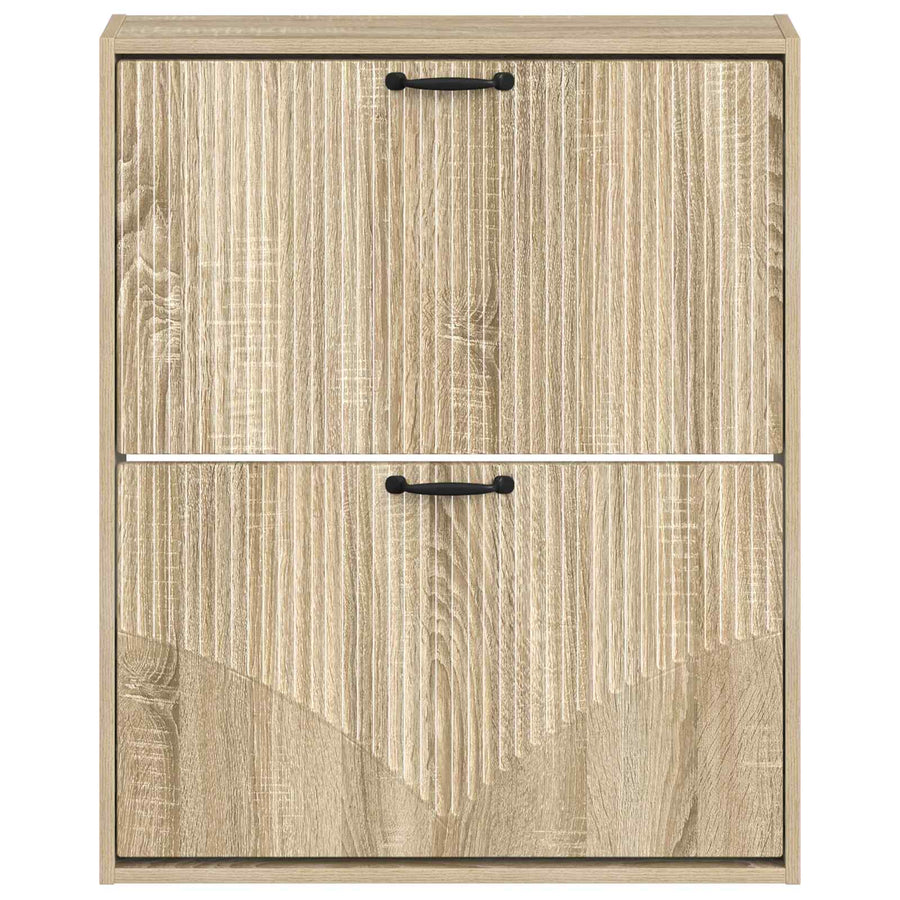 Wandgemonteerde Schoenkast HOORN 71 x 17 x 86 cm Bewerkt hout