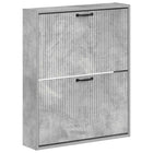 Schoenenkast wandmontage 71x17x86 cm bewerkt hout