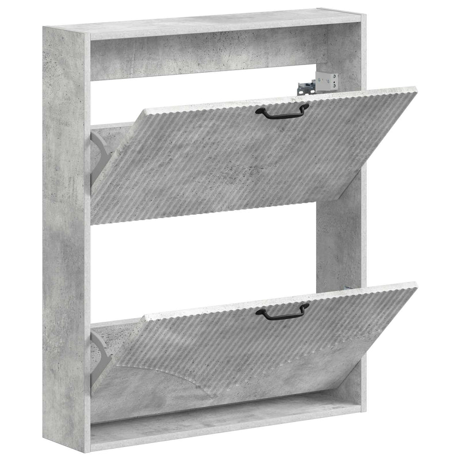 Wandgemonteerde Schoenkast HOORN 71 x 17 x 86 cm Bewerkt hout