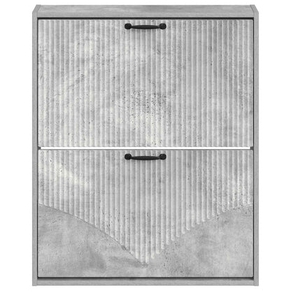 Wandgemonteerde Schoenkast HOORN 71 x 17 x 86 cm Bewerkt hout